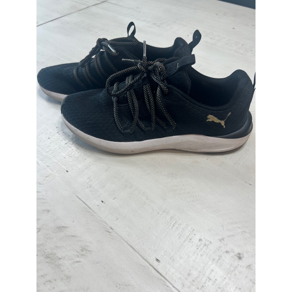 Puma Prowl Alt Womens Black Gold Mesh Training Shoes Sneakers 191783-01 Size 8.5